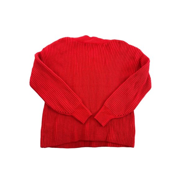 PHILOSOPHY Red Knit Button Detail Sweater Size Small NEW - Picture 2 of 6